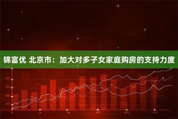 锦富优 北京市：加大对多子女家庭购房的支持力度