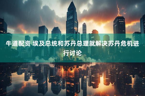 牛道配资 埃及总统和苏丹总理就解决苏丹危机进行讨论