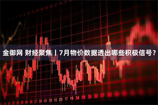 金御网 财经聚焦丨7月物价数据透出哪些积极信号？